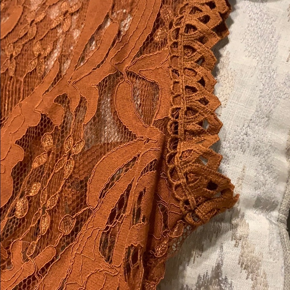 Pumpkin Spice Gorgeous Lace top - Picture 8 of 8